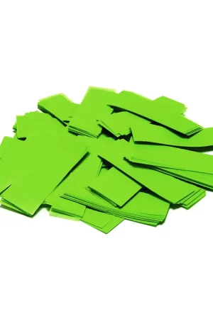 Profitez-en - TCM FX Confettis Slowfall rectangulaires 55 x 18 mm, vert clair, 1 kg