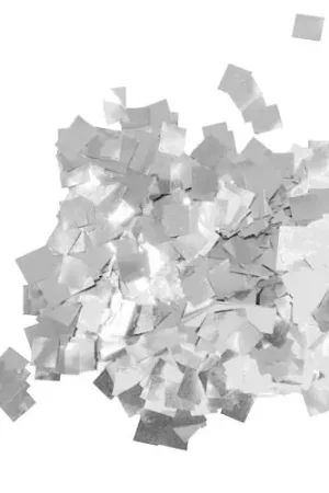 Tendance - TCM FX Confettis métallisés gouttes de pluie 6 x 6 mm, argent, 1 kg