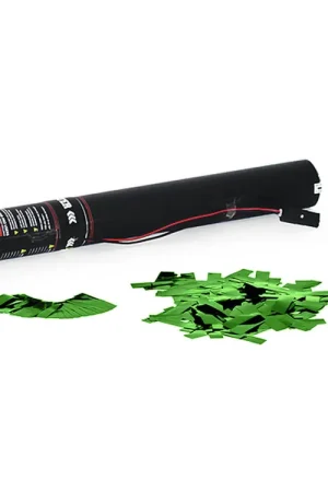 TCM FX Canon à confettis électrique 50 cm, vert métallique - Derniers jours