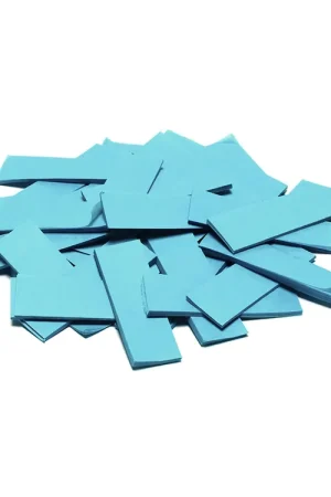 Recommandé - TCM FX Confettis Slowfall rectangulaires 55 x 18 mm, bleu clair, 1 kg