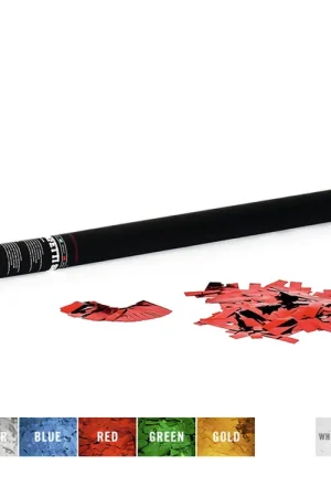 TCM FX Canon à confettis 80 cm, rouge métallique | Paiement sécurisé