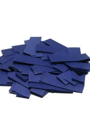 Nouveau produit - TCM FX Confettis Slowfall rectangulaires 55 x 18 mm, bleu foncé, 1 kg