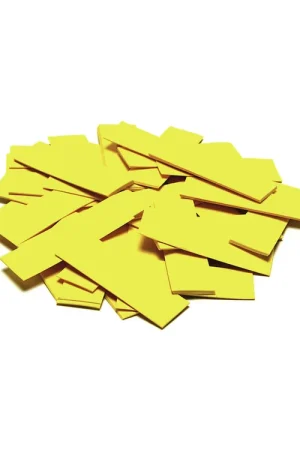 Commandez dès aujourd'hui - TCM FX Confettis Slowfall rectangulaires 55 x 18 mm, jaune, 1 kg