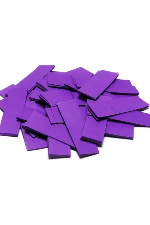 TCM FX Confettis Slowfall rectangulaires 55 x 18 mm, mauve, 1 kg - Bonne affaire