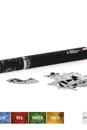 Qualité premium - TCM FX Canon à confettis 50 cm, argent