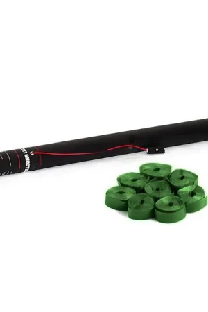 Nouveau chez nous | TCM FX Canon à serpentins électrique 80 cm, vert foncé