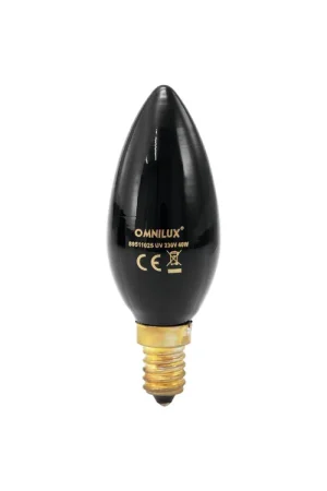 Qualité professionnelle | OMNILUX Ampoule bougie UV E-14 C35 230 V/40 W