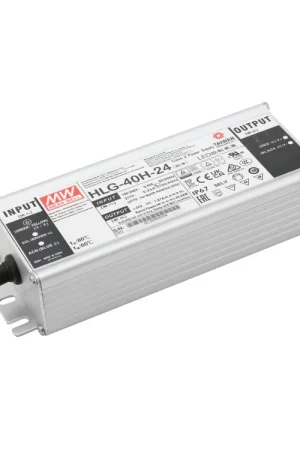 Offre spéciale | MEANWELL Bloc d'alimentation LED 40W / 24V IP67 HLG-40H-24