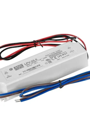 Promotion | MEANWELL Alimentation à découpage 30W / 5V IP67 LPV-35-5