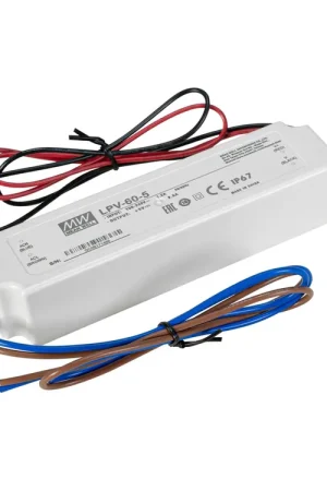 Achat sécurisé | MEANWELL Alimentation à découpage 40W / 5V IP67 LPV-60-5
