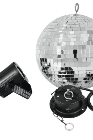 Très bien noté | EUROLITE Kit de boule à facettes 20 cm et spot LED