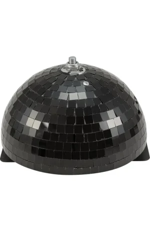 Bon prix - EUROLITE Demi-boule à facettes 20 cm noire à moteur