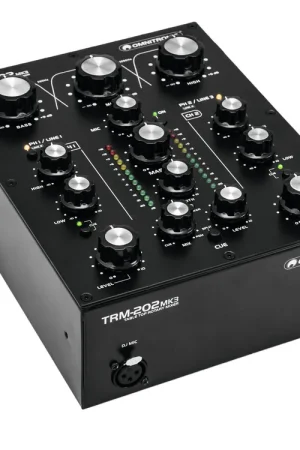 Plébiscité par les clients | OMNITRONIC Table de mixage Rotary TRM-202MK3 2 canaux
