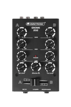 OMNITRONIC Mini table de mixage noire GNOME-202 | Plus que quelques jours