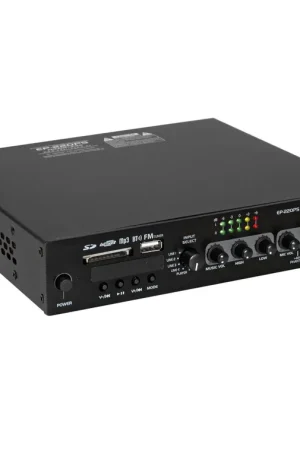 Économisez maintenant | OMNITRONIC Préamplificateur EP-220PS à lecteur MP3-Player, Bluetooth et radio FM 9.5"