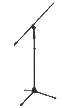 OMNITRONIC Pied de microphone MS-2A et perche noir | Réduction spéciale