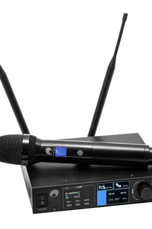 Tout juste disponible - OMNITRONIC UHF-601 1-channel Wireless Mic System 520-554 MHz