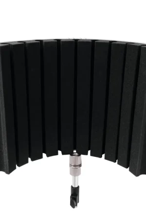 Qualité professionnelle | OMNITRONIC Écran d'isolation acoustique pour microphone AS-02