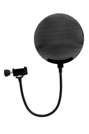 Recommandé | OMNITRONIC Filtre anti-pop pour microphone, métal noir