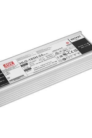 Préféré des clients - MEANWELL Bloc d'alimentation LED 187W / 24V IP67 HLG-185H-24