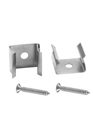 Stock presque épuisé - EUROLITE Support de fixation pour tubes vides 10 x 10 mm, kit de 2 avec vis