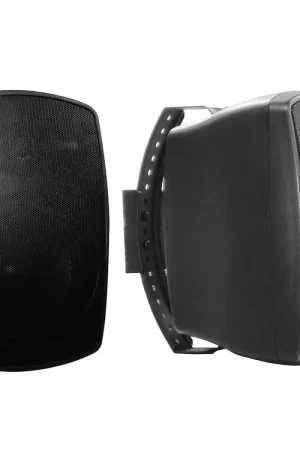 Très demandé - OMNITRONIC Enceinte murale OD-5T 100 V noire 2x