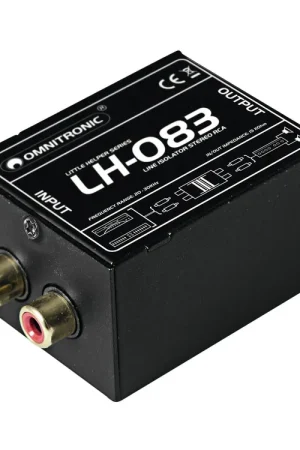 Expédition immédiate - OMNITRONIC Isolateur LH-083 stéréo RCA S