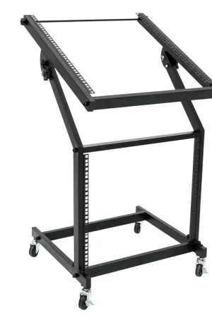 Recommandé - OMNITRONIC Chariot rack 12HE/10HE pivotant sur roulettes