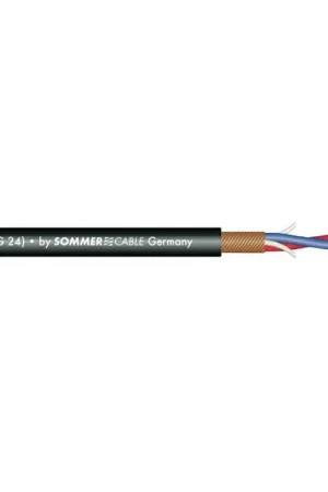 Livraison express | SOMMER CABLE Câble de microphone 2 x 0,22 100 m noir Stage 22