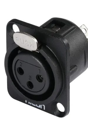 HICON Prise femelle encastrée XLR 3 broches HI-X3DF-M - Dépêchez-vous