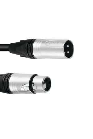 Commandez dès maintenant - PSSO Câble XLR 3 broches 5 m noir Neutrik