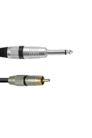 Se termine bientôt - OMNITRONIC Câble adaptateur RCA / prise jack 0,9 m noir
