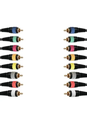 Fin de série - OMNITRONIC Câble snake 8 x RCA/8 x RCA 15 m