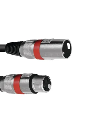 Dernière chance | OMNITRONIC Câble XLR 3 broches 1,5 m noir/rouge
