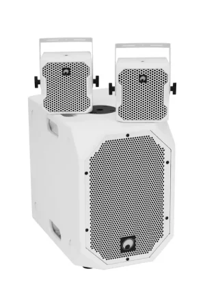 Expédition express - OMNITRONIC Ensemble BOB-10A blanc + 2 x BOB-4 blanc