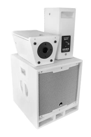 Retour gratuit - OMNITRONIC MAXX-1206DSP 2.1 Active System white