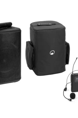 Achat sécurisé | OMNITRONIC Set PORTY-8A Drahtlos-PA-System + Bodypack Transmitter incl. Headset + Soft Bag