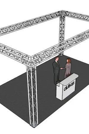 Préféré des clients - ALUTRUSS Jeu de traverses QUADLOCK 6082 rectangle 7 x 4 x 3,5 m (L x P x H)