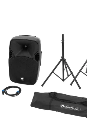 Top des ventes - OMNITRONIC XFM-212AP + pied d'enceinte MOVE MK2