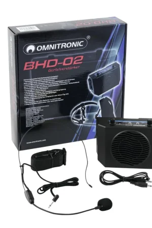 Retour facile | OMNITRONIC Amplificateur BHD-02 à porter à la ceinture