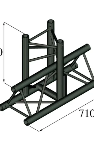 Offre du jour - ALUTRUSS Élément en T 3 voies S-PAT-35 TRILOCK