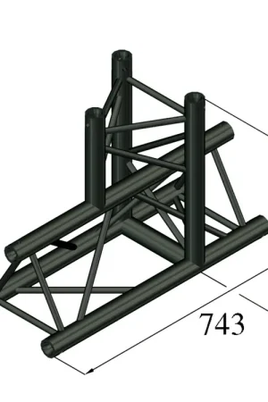 Plébiscité par les clients | ALUTRUSS Élément en T 3 voies S-PAT-37 TRILOCK