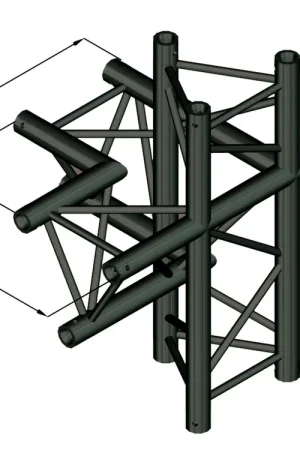 Produit phare | ALUTRUSS Élément 4 voies / droite S-PAC-45 TRILOCK