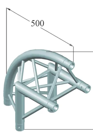 ALUTRUSS Coin 2 voies 90° / 6082AC-24R TRILOCK - Tout nouveau