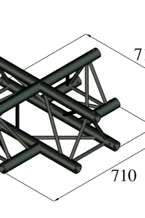ALUTRUSS Élément en croix 4 voies S-PAC-41 TRILOCK - Tout juste disponible