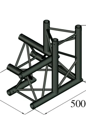Qualité supérieure - ALUTRUSS Coin 3 voies / gauche S-PAL-34 TRILOCK