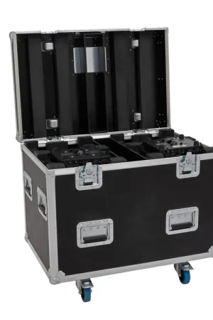 ROADINGER Flightcase HIGHLINE 4x LED IP TMH-S250/B250, with wheels - Prix promo