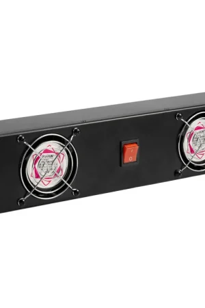 Bonne affaire | OMNITRONIC Plaque frontale Z-19, 2 ventilateurs 2HE