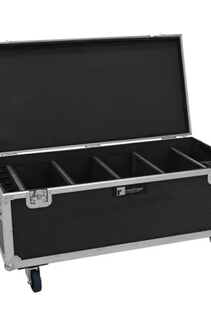 ROADINGER Flightcase 4x AKKU Multiflood IP 18x10W RGBW Wash CRMX with charging function - Premium