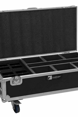 Offre exclusive - ROADINGER Flightcase 6x AKKU IP UP-4 Plus HCL Spot WDMX avec fonction de charge